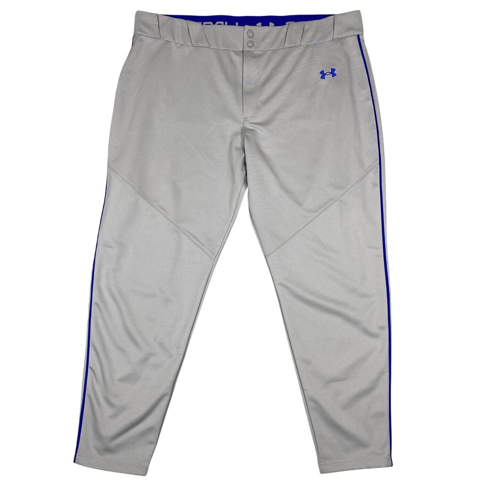Under Armour Baseball Piping Performance Pants Mens 3XL Gray